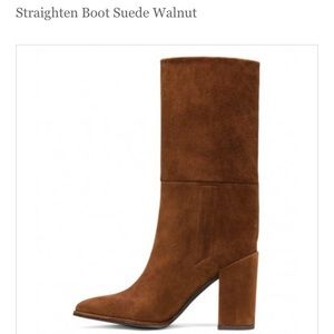 Stuart Weitzman Straighten Walnut Suede Boot